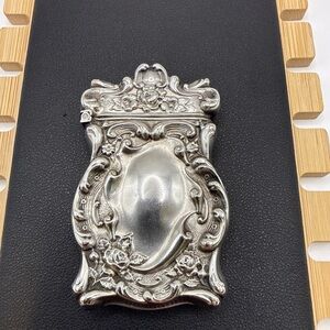 Beautifully Ornate Antique European Sterling Silver Match Safe/Box